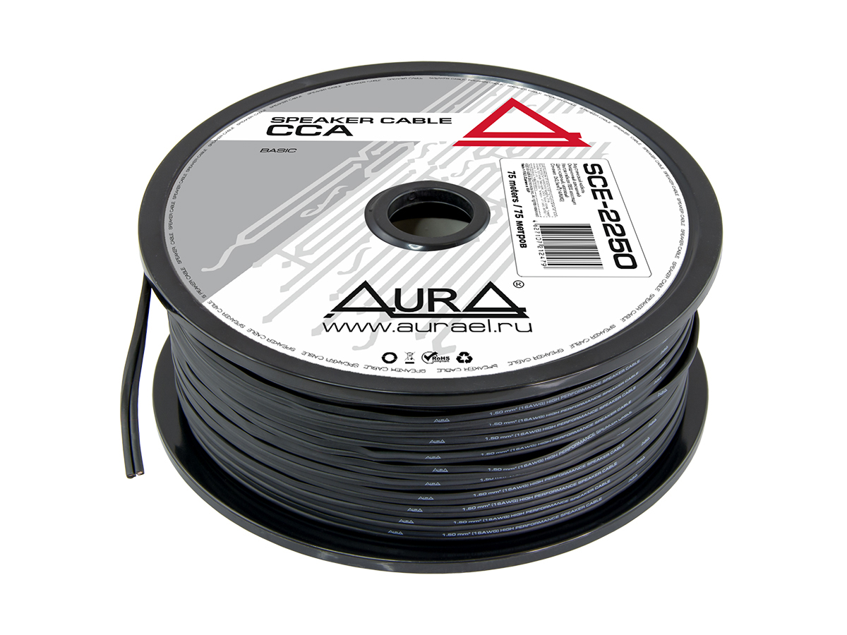 AURA SCE-2150 MkII 2х1,5 алюминиевый акустический кабель